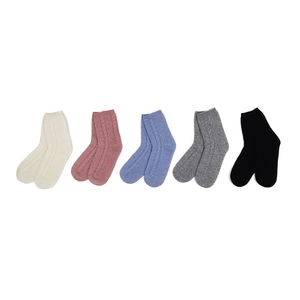 Custom Women Cashmere <strong>Socks</strong> Cable Knitted Cashmere <strong>100</strong> <strong>Wool</strong> <strong>Socks</strong> Winter Warm Soft <strong>100</strong>% Cashmere <strong>Socks</strong> - Product Image 2