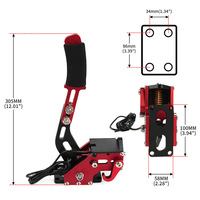 Frein à main Crastp pour volant de course, en alliage d'aluminium, filaire USB, compatible avec les jeux PC Steam