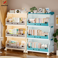 Chariot de rangement pliable multi-niveaux Xinhang, chariot organisateur mobile, étagère de rangement multi-couches avec roues pivotantes à 360 degrés