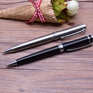 Stylo à bille rotatif en métal de luxe pour hôtel, entreprise, cadeau de papeterie de bureau créatif - Product Image 4