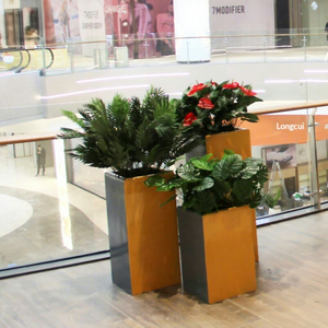 Creative Fiberglass Circular Tree Pit Seat Column Seating <b>Leisure</b> <b>Bench</b> for Shopping Mall Indoor Public Areas Waiting Resting - Product Image 1