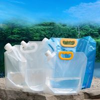 Poche souple transparente pliable avec bec verseur pour extérieur, 1L, 3L, 3.3L, 5L, en plastique, avec buse personnalisée, étanche à l'humidité, pour farine et eau