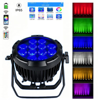 Projecteur LED PAR rechargeable IP65 pour extérieur, 12x20W 6-en-1 RGBWA+UV, batterie 11000mAh, contrôle WIFI DMX IR, éclairage de scène pour mariage et fête