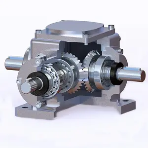 T-series spiral bevel gearbox straight gearbox speed reduction