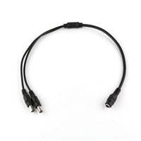 5521 DC 5.5mm X 2.1mm prise d'alimentation 1 prise mâle à 2 câble femelle câble adaptateur répartiteur Y