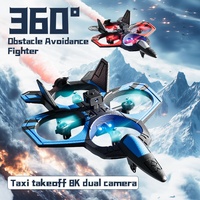 Drone en mousse EPP 4DRC V46 avec pulvérisation d'eau, moteur sans balais, évitement d'obstacles, caméra 480P, jouet d'avion RC pour enfants, cadeau pour débutants