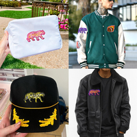 Patch Tigre Coloré Brodé Animal, Badge Brodé Animal de la Jungle Rayé, Applique Thermocollante pour Vêtements Streetwear, Veste en Jean, Sac, Décoration DIY