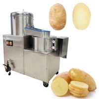 Machine à éplucher et couper les patates douces à faible coût, éplucheuse-laveuse, coupe-légumes pour taro, machine à faire des frites et des chips de pommes de terre