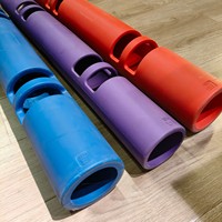 Tube d'entraînement fonctionnel ViPR pour renforcement du tronc, baril lesté antidérapant en TPR confortable, capacité de charge 4 kg, pour la gym