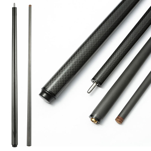 Queue de billard en fibre de carbone avec joint en acier inoxydable, 19 oz, pointe de 10,5 mm, 11,5 mm, 12,5 mm pour le billard - Product Image 1