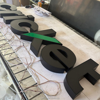 Enseignes lumineuses LED personnalisées à éclairage frontal pour extérieur, lettres 3D en acier inoxydable pour entreprises, magasins, signalétique LED, panneau de signalisation, logo