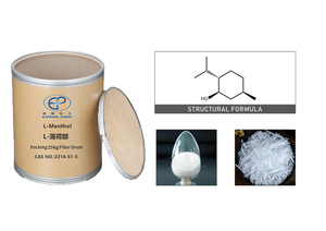 99% L-mentolo C10H20O per uso alimentare proprietà di raffreddamento e lenitive in polvere con alcool e idrossibenzene ed etere linea di prodotti - Product Image 4