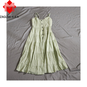 Zagumi superventas vestido de malla de cristal Rhinestone Megan venta al por mayor usado señoras vestido pacas mujer ropa usada de <span class=keywords><strong>segunda</strong></span> <span class=keywords><strong>mano</strong></span> - Product Image 1