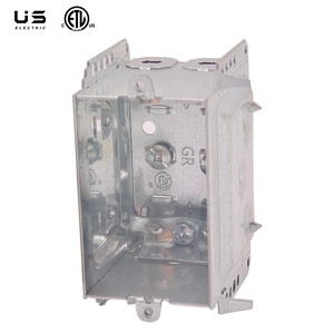 Boîte de jonction électrique en acier galvanisé certifiée CETL, simple, pour <span class=keywords><strong>cloison</strong></span> sèche, 3 x 2 pouces, avec oreilles encastrées - Product Image 1