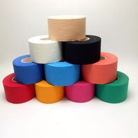 Vente en gros Bande adhésive sportive en coton blanc à l'oxyde de zinc 3,8 cm x 13,7 m, unisexe, pour blessures, avec bord renforcé pour la musculation