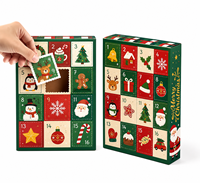Weihnachts-Geschenkbox Luxuriöse Feiertagsverpackung mit Deckel Überraschungsbox für Süßigkeiten Schokolade Geschenkkarte