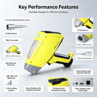 Spectromètre XRF portable TrueX800, diagnostic à distance, exportation de rapports PDF et Excel, analyseur d'éléments métalliques