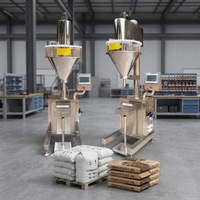 Machine d'emballage verticale entièrement automatique à vis sans fin pour poudres, équipement industriel de conditionnement en sachets pour aliments secs, épices et assaisonnements