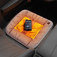 Cojín de Asiento de Coche Calefactable de Terciopelo Holandés de Lujo Anjuny con Tres Ajustes de Temperatura para Audi A3/A4, Ajuste Universal