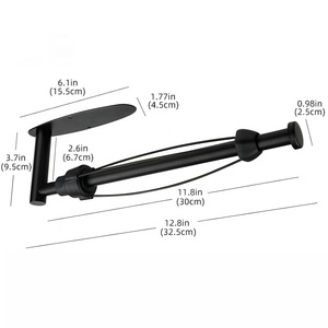 WEKIS Soporte de Papel Higiénico de Viaje en <span class=keywords><strong>Color</strong></span> Negro Soporte Impermeable para Papel Higiénico Soporte para Toallas con Efecto de Amortiguación - Product Image 5