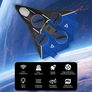 Aijh bọt EPP với máy ảnh RC máy bay 360 ° nhào lộn trên không cuộn RC Avion máy bay chiến đấu Avion de juguete RC Mô hình tàu lượn - Product Image 4