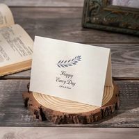 Kartu Ucapan Bisnis Pesan Liburan Universal Kartu Ucapan Thanksgiving Sederhana Bunga-bunga yang Dilukis Tangan