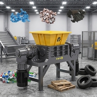 Broyeur industriel de plastique avec chambre robuste soudée pour films, sacs, bouteilles, fûts et déchets plastiques solides