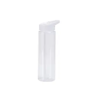 Hot Sale Cheap Price Classical 700ML Tritan BPA free Colorful Transparent Plastic Water Bottle With Straw