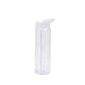 Gran oferta, botella de agua de plástico transparente clásica sin BPA Tritan de 700ML con pajita para viajes y agua hirviendo, precio barato - Product Image 1