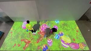 Écran de jeu interactif tout-en-un immersif en 3D de style moderne avec projection de sol métallique pour enfants - Product Image 4