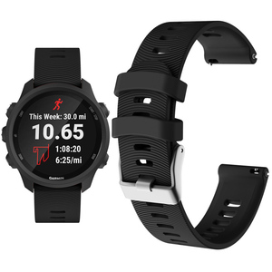Bandas de reloj inteligente de 20MM para <span class=keywords><strong>Garmin</strong></span> Forerunner 245 <span class=keywords><strong>Vivoactive</strong></span> <span class=keywords><strong>3</strong></span> correas de reloj de silicona suave - Product Image 2