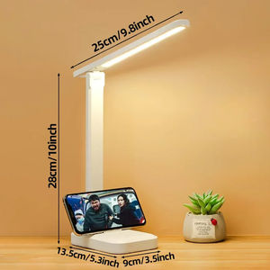 Lámpara de Escritorio Plegable Blanca al por Mayor con Interruptor Táctil LED y Brillo Ajustable para Decoración Navideña - Product Image 1
