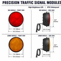 Module de signalisation routière à LED personnalisable haute luminosité 200 mm, boîtier PC, DC 12~24V, flux lumineux élevé