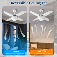 Vente flash, directement de l'usine, ventilateur de plafond miniature de 36 pouces avec pales en ABS, ventilateur de plafond moderne décoratif pour l'intérieur