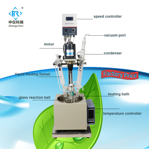 Laborheizreaktoren: Einschichtiger Glasreaktor mit Heizmantel – Preis für Reaktoren zur Erwärmung von Raumtemperatur auf höheren Temperaturen - Product Image 2