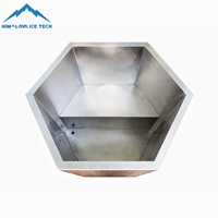 Ensemble de bain froid en bois et acier inoxydable personnalisé ODM OEM avec refroidisseur pour marque privée