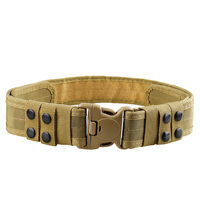 Ceinture tactique d'extérieur camouflage en toile et nylon pour homme avec boucle en acier, noir kaki, Shero TB007, vente en gros en stock, directement de l'usine de sangles
