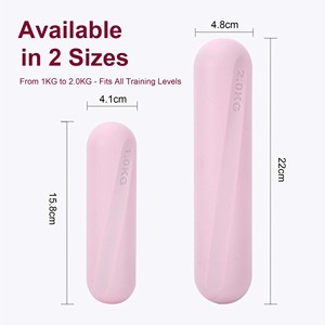 Mancuerna de Gimnasio en Casa con Barra de Hierro y Silicona, Adecuada para Entrenamiento de Fuerza, Yoga y Pilates - Product Image 4