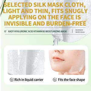 Masque facial apaisant à l'acide hyaluronique et à la vitamine B5 ZLZR, léger et lissant pour la peau, 25 ml * 10 - Product Image 5