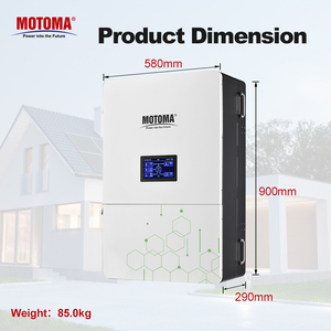Motoma 30KW อินเวอร์เตอร์พลังงานแสงอาทิตย์3เฟส30K 30kva 3เฟสแรงดันสูงแบบไฮบริดพร้อมเอ็มพีพีทีอินเวอร์เตอร์เพียวไซน์เวฟ - Product Image 2