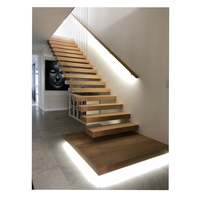 Escalier flottant ACE, escalier en bois caché, escalier flottant moderne pour l'intérieur