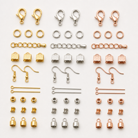 Composants de bijoux personnalisés en or doré, fermoirs ronds à bascule, montures pour la fabrication de colliers et bracelets