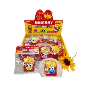 Nouveau Jouet Anti-Stress Squishy en Gros, Mini Frites et Hamburger Mignons de Dessin Animé, Jouet à Presser pour Étudiants, Boîte Mystère - Product Image 6