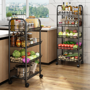 Estante <span class=keywords><strong>de</strong></span> Almacenamiento para Aperitivos BAIGANG, Estante Móvil <span class=keywords><strong>de</strong></span> Acero al Carbono <span class=keywords><strong>de</strong></span> 6 Niveles para Sala <span class=keywords><strong>de</strong></span> Estar, Cocina o Baño, Sin Necesidad <span class=keywords><strong>de</strong></span> Instalación - Product Image 3