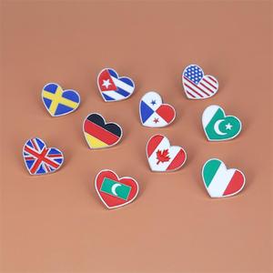 Flag Series Lapel Pin National Emblem <strong>Brooch</strong> New Metal Lapel Pin Accessories Panama <strong>UK</strong> Maldives Canada Italy Cuba Sweden Germany - Product Image 4