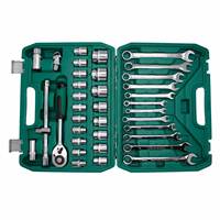 Lot de 37 outils à main en gros, clés à douille, cliquet, pour mécanicien domestique et réparation automobile – Vente chaude