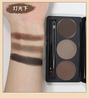 Bronze Augenbrauen-Palette Private Label 3-in-1 Augenbrauen-Lidschatten-Konturpuder-Palette Augenbrauen-Set