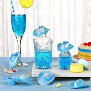 Mini chapeau bleu, accessoires pour poupées, fournitures pour animaux <span class=keywords><strong>de</strong></span> compagnie, bouchon <span class=keywords><strong>de</strong></span> bouteille <span class=keywords><strong>de</strong></span> vin pour la décoration quotidienne ou les fêtes d'anniversaire des garçons - Product Image 3