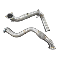 Downpipe Racing Stainless Steel Contach untuk Mercedes-Benz W176 A180 A200 A220 A250 1.6T 2.0T