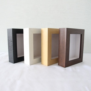 Bán buôn 6x6 8x8 10x10 <span class=keywords><strong>12x12</strong></span> inch đen trắng tự nhiên Walnut Sâu 3cm bóng hộp khung - Product Image 6